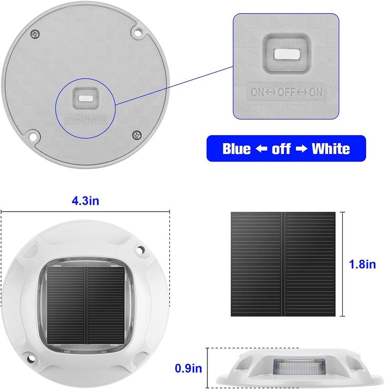 20 لومن نور سولی با IP67 ضد آب و هشدار نور روز 6000K برای استفاده در فضای باز