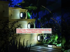 نشانگرهای جاده ای گرد خورشیدی برای دید بالا و دید دور